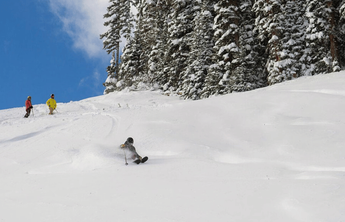 Powder skiing