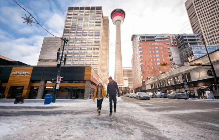 Calgary City in the Winter