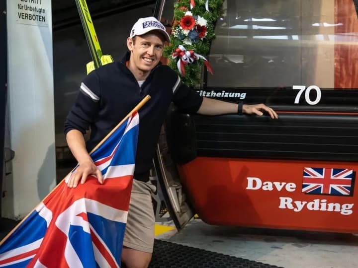 Dave Ryding Kitzbuhel Gondola