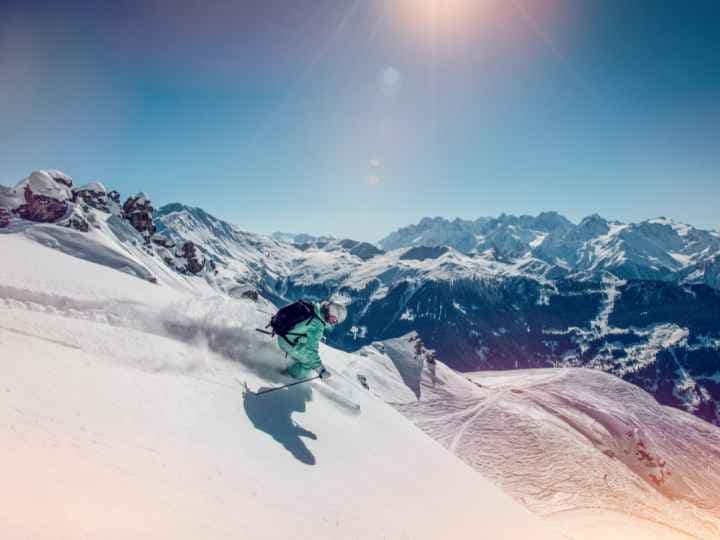 Verbier skiing