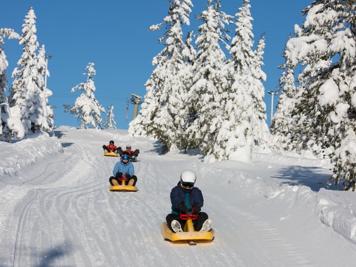 Tobogganing in Beitostølen