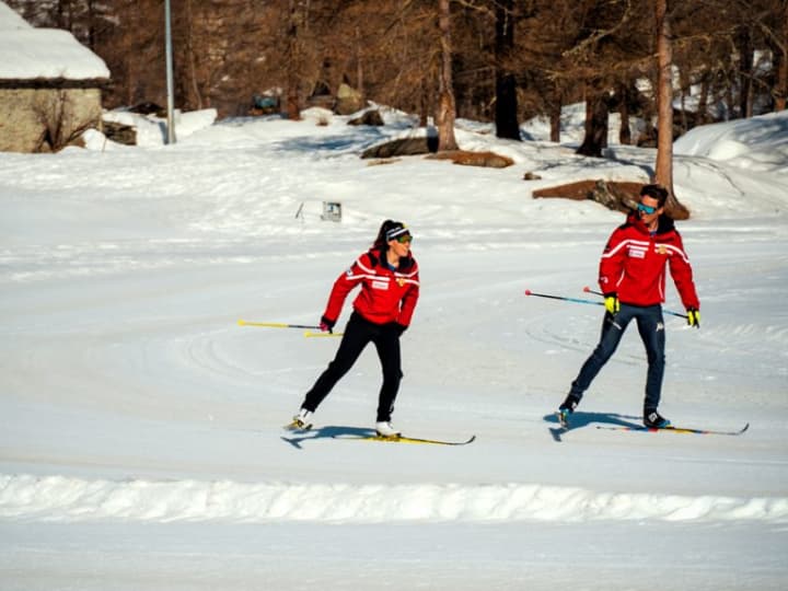 Cross-Country Skiing in Cervinia