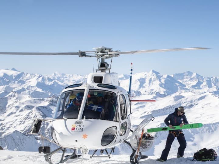 Heli-Skiing in Cervinia