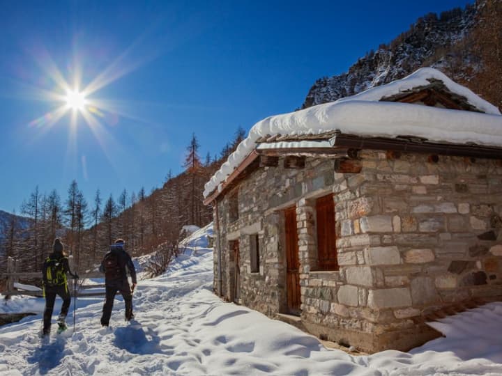 Snowshoeing in Cervinia